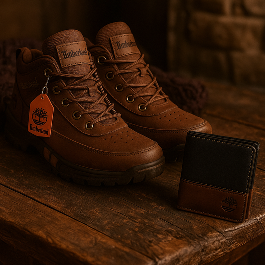 BOTAS TÁCTICAS TIMBERLAND PARA HOMBRE + REGALO DE BILLETERA DE CUERO TIMBERLAND